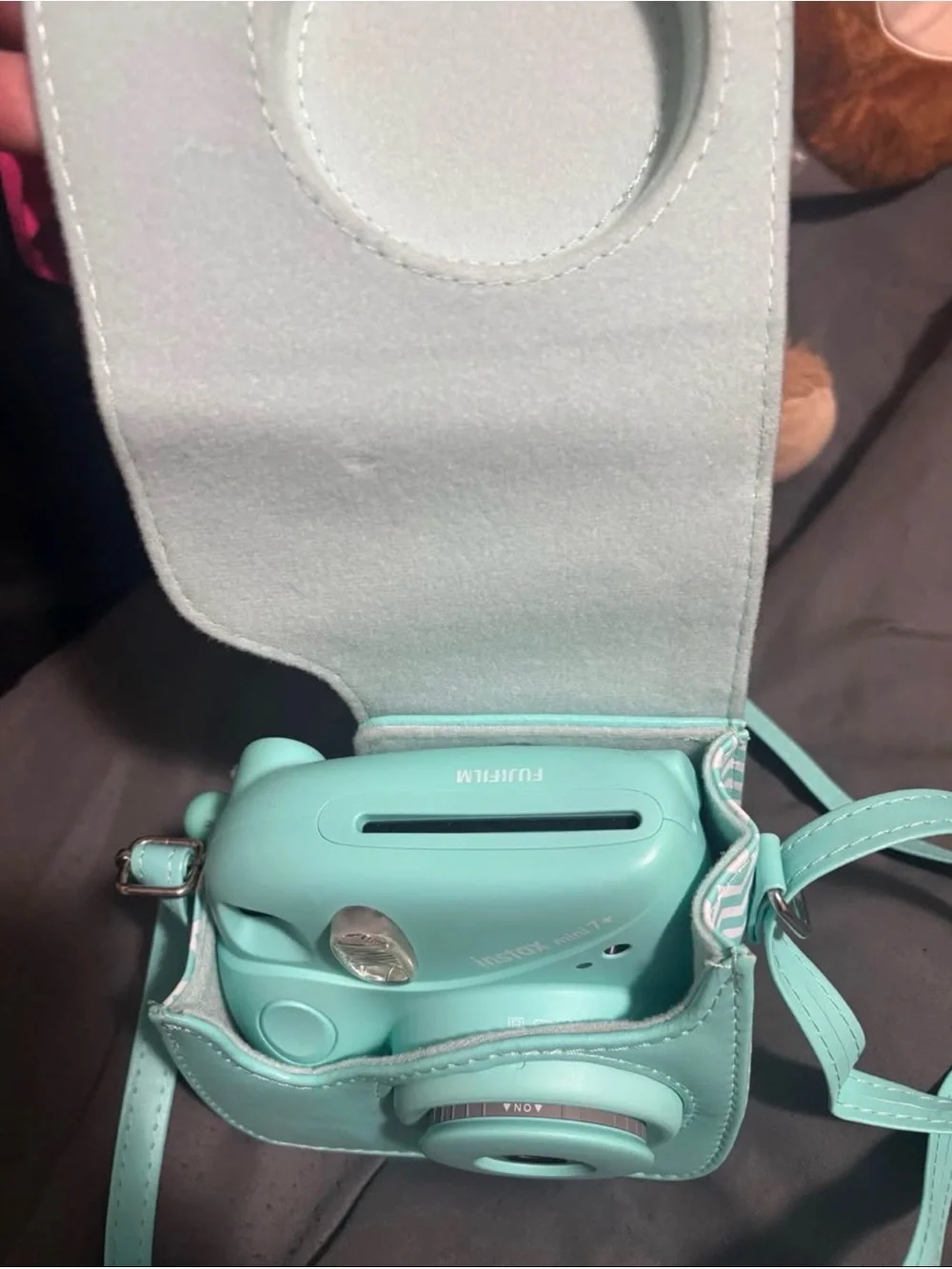 Fujifilm Instax Mini 7+ Instant Camera in Mint Blue